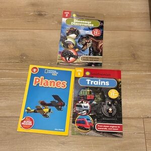 Trains, Planes & Dinosaur Discoveries Kids Books for Early Readers